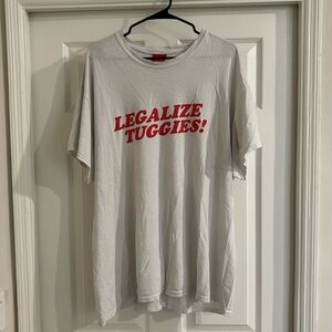 Full Send white short sleeve shirt